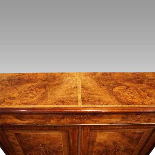 fig 7. Victorian inlaid walnut pier cabinet