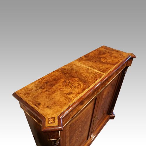 fig 8. Victorian inlaid walnut pier cabinet