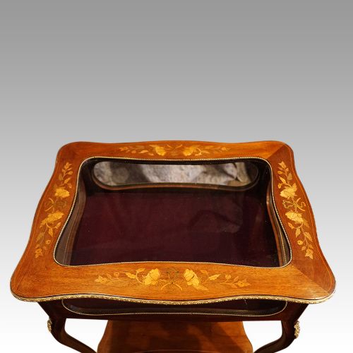 fig 9. Victorian mahogany marquetry bijouterie cabinet