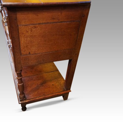 fig 7. Antique long oak pot board dresser
