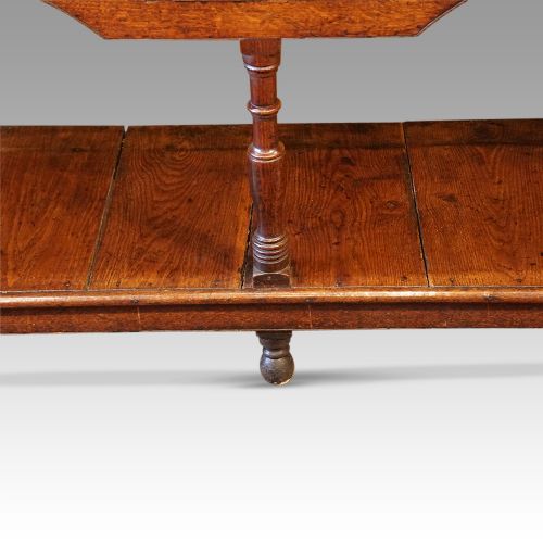 fig 8. Antique long oak pot board dresser