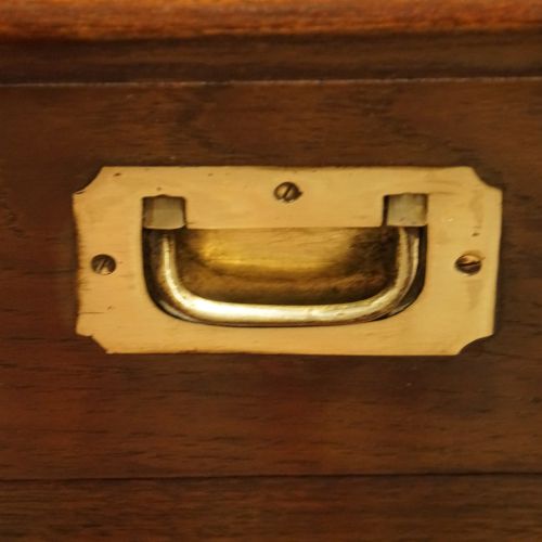 fig 1. Large Victorian teak military chest