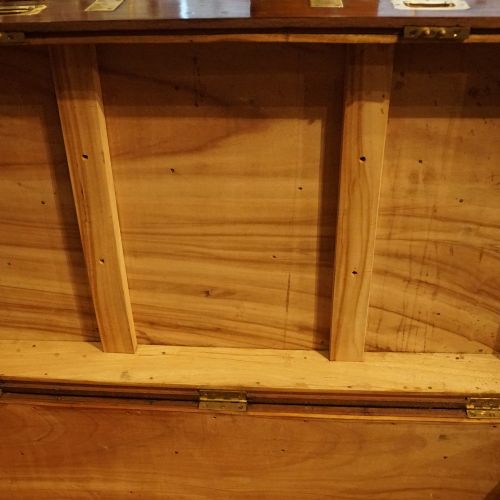 fig 2. Large Victorian teak military chest