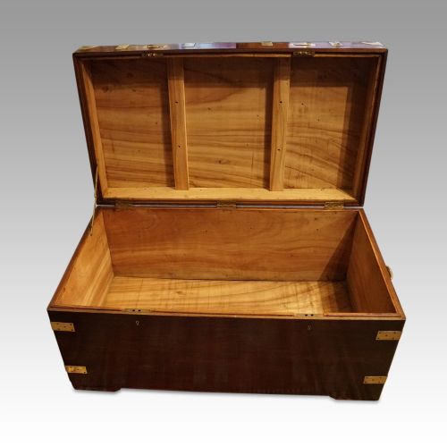fig 3. Large Victorian teak military chest