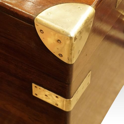fig 6. Large Victorian teak military chest