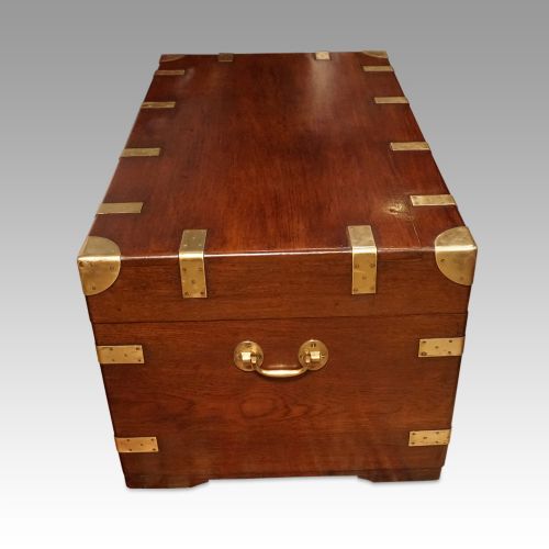 fig 7. Large Victorian teak military chest
