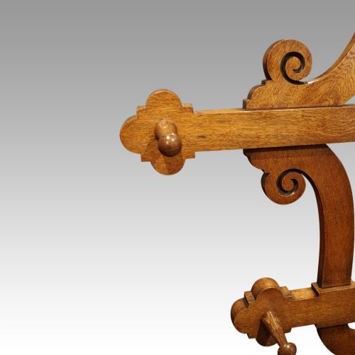 fig 3. Victorian Gothic oak hallstand