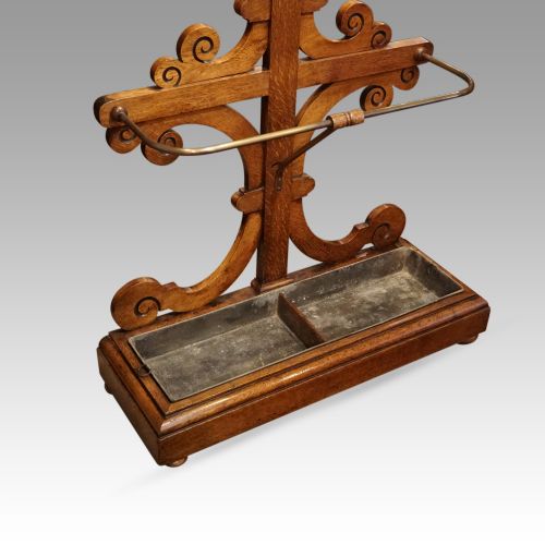 fig 5. Victorian Gothic oak hallstand