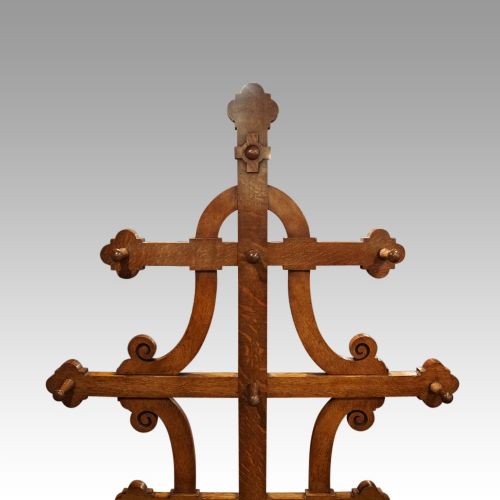 fig 6. Victorian Gothic oak hallstand