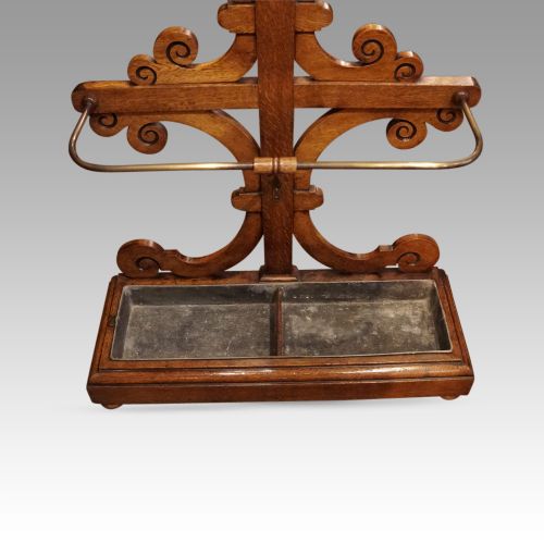 fig 7. Victorian Gothic oak hallstand