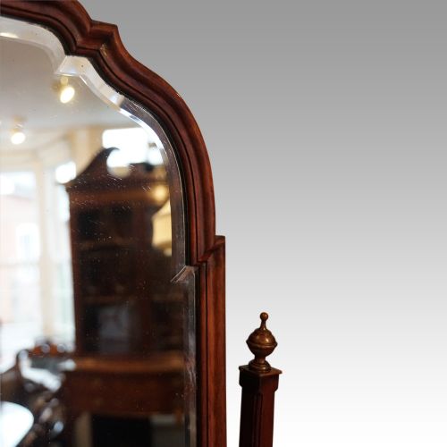 fig 5. Edwardian walnut cheval mirror