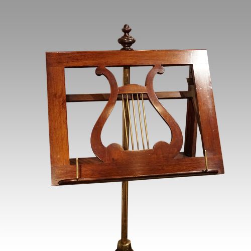 fig 6. Victorian mahogany music stand