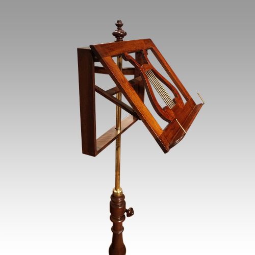 fig 7. Victorian mahogany music stand