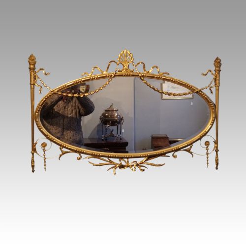 Antique Adam Style Gilt Mirror
