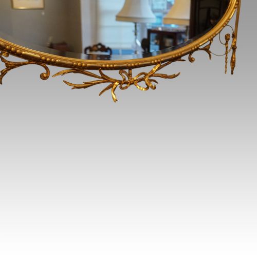 fig 1. Antique Adam style gilt mirror