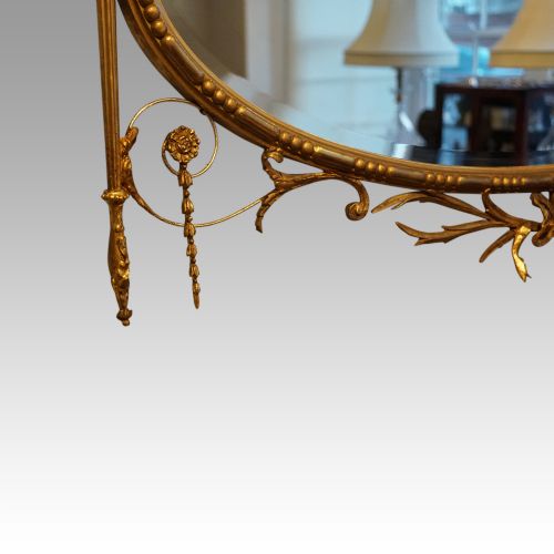 fig 3. Antique Adam style gilt mirror