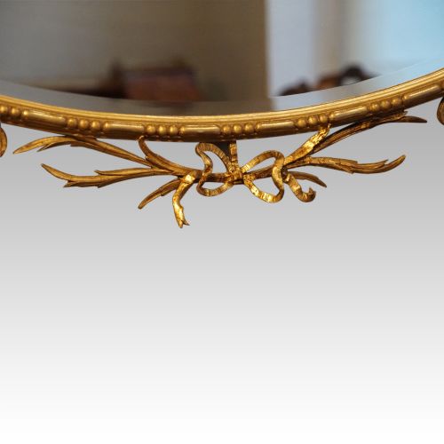 fig 4. Antique Adam style gilt mirror
