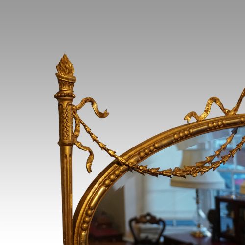 fig 5. Antique Adam style gilt mirror
