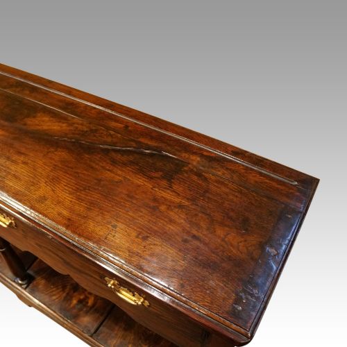 fig 4. Antique rustic oak farmhouse dresser