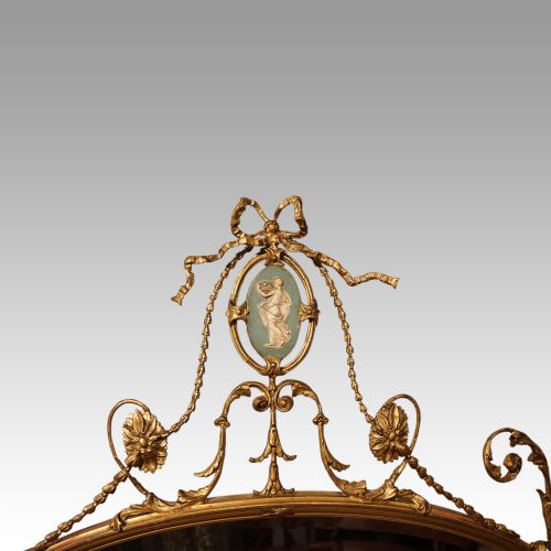 fig 3. Antique gilt mirror with Wedgwood plaque