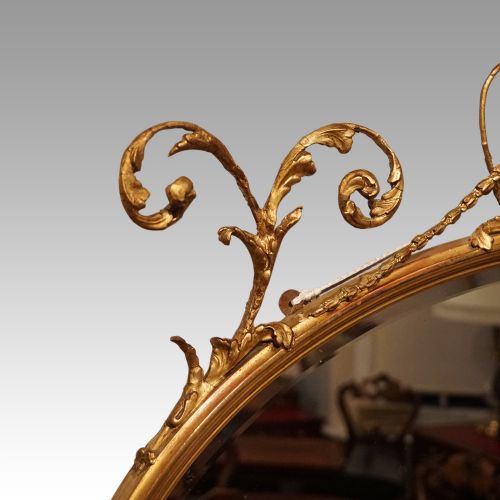 fig 5. Antique gilt mirror with Wedgwood plaque