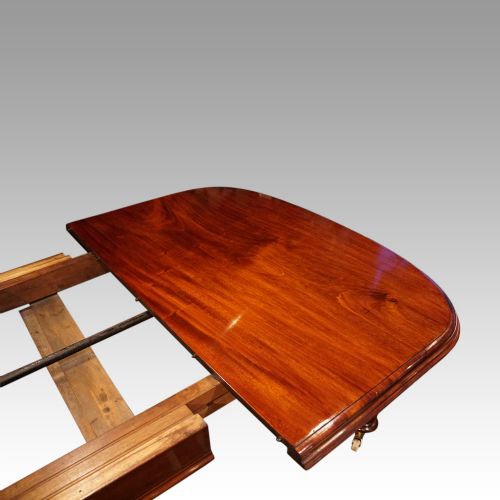 fig 7. Victorian mahogany extending dining table