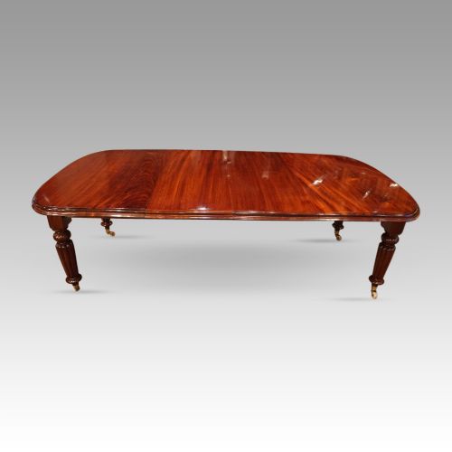 fig 8. Victorian mahogany extending dining table