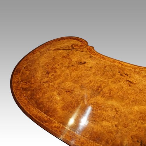 fig 5. Victorian walnut kidney writing table