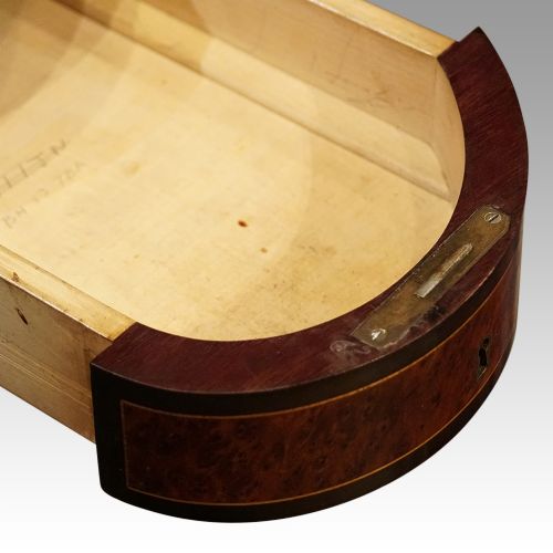 fig 7. Victorian walnut kidney writing table