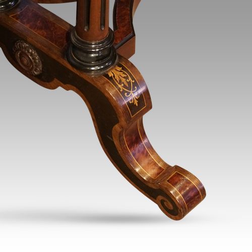 fig 9. Victorian walnut kidney writing table