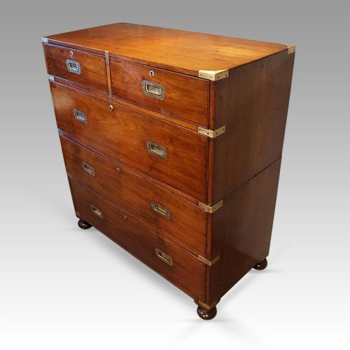 fig 2. Antique teak campaign chest