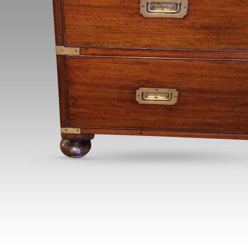 fig 3. Antique teak campaign chest