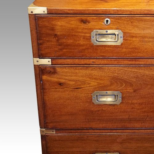 fig 6. Antique teak campaign chest