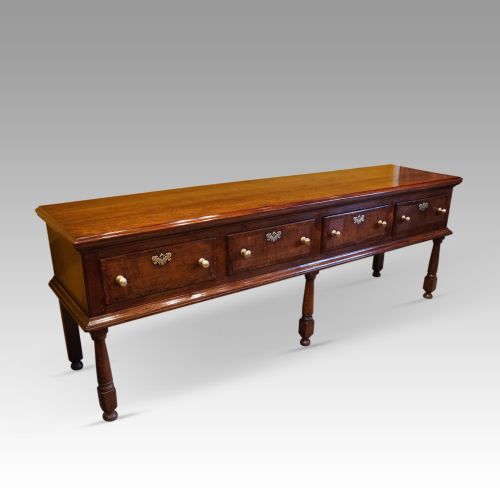 fig 1. Long Antique oak dresser base
