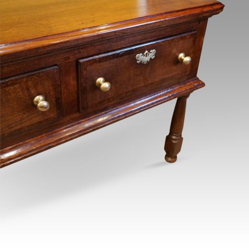 fig 3. Long Antique oak dresser base