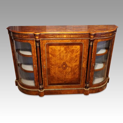 Victorian Inlaid Walnut Credenza