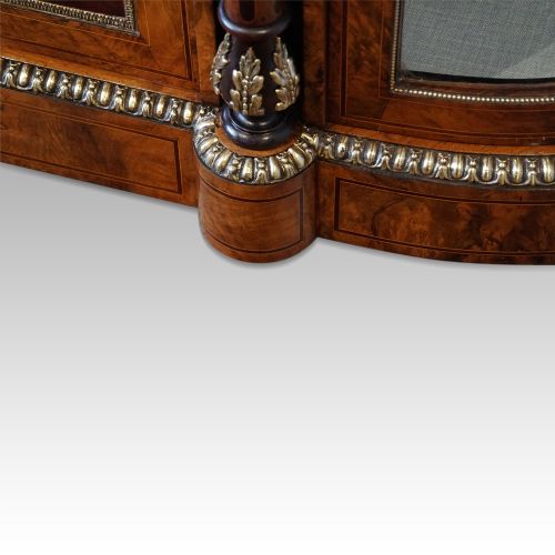 fig 1. Victorian inlaid walnut credenza