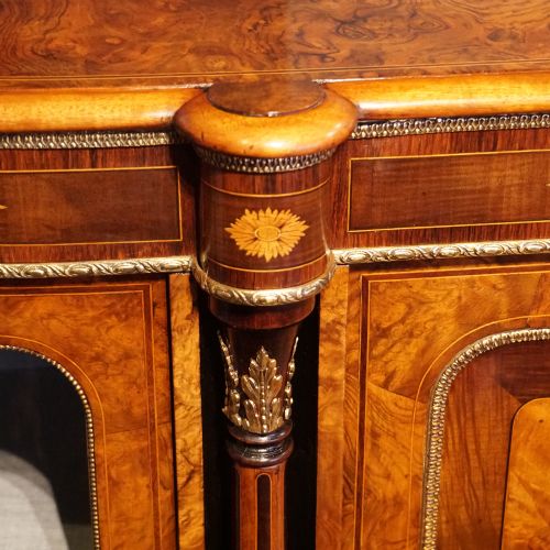 fig 2. Victorian inlaid walnut credenza