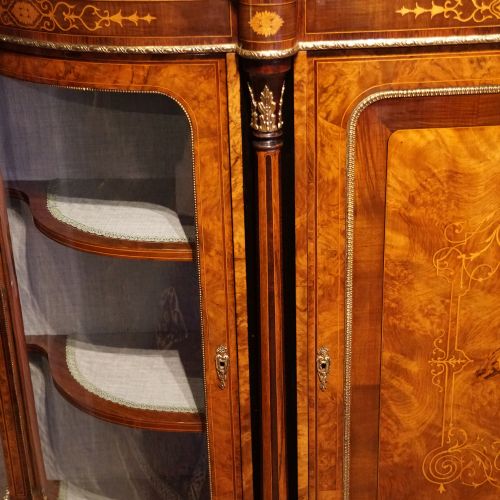 fig 4. Victorian inlaid walnut credenza