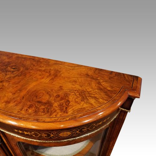 fig 9. Victorian inlaid walnut credenza