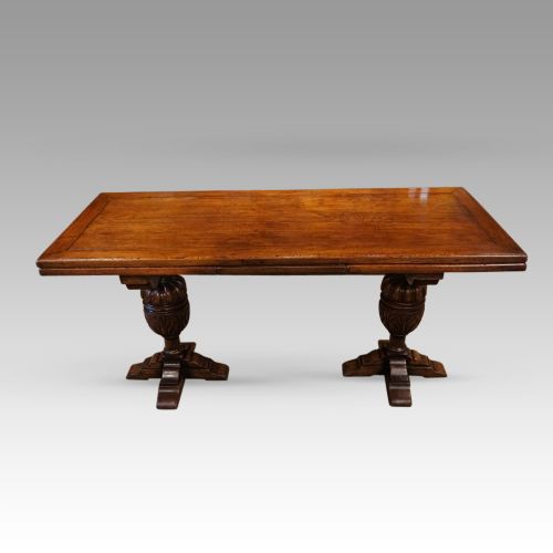 fig 2. Oak draw leaf refectory dining table