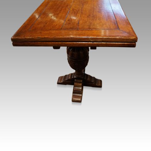 fig 4. Oak draw leaf refectory dining table
