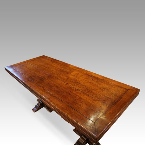 fig 8. Oak draw leaf refectory dining table
