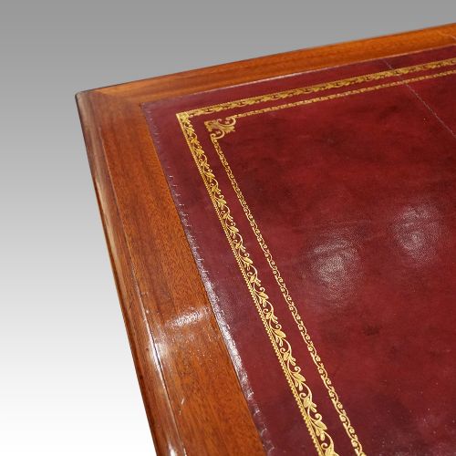fig 5. Edwardian mahogany pedestal desk