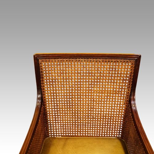 fig 1. Regency mahogany bergere library chair