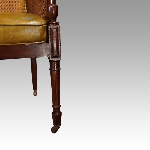 fig 3. Regency mahogany bergere library chair