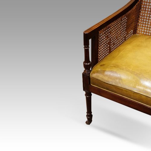 fig 5. Regency mahogany bergere library chair