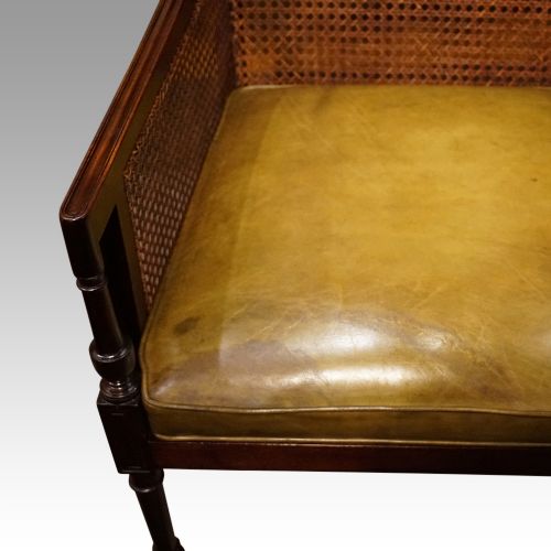 fig 7. Regency mahogany bergere library chair