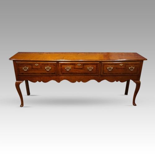 Antique Oak Long Dresser Base