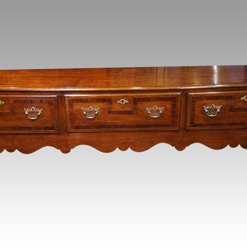 fig 4. Antique oak long dresser base